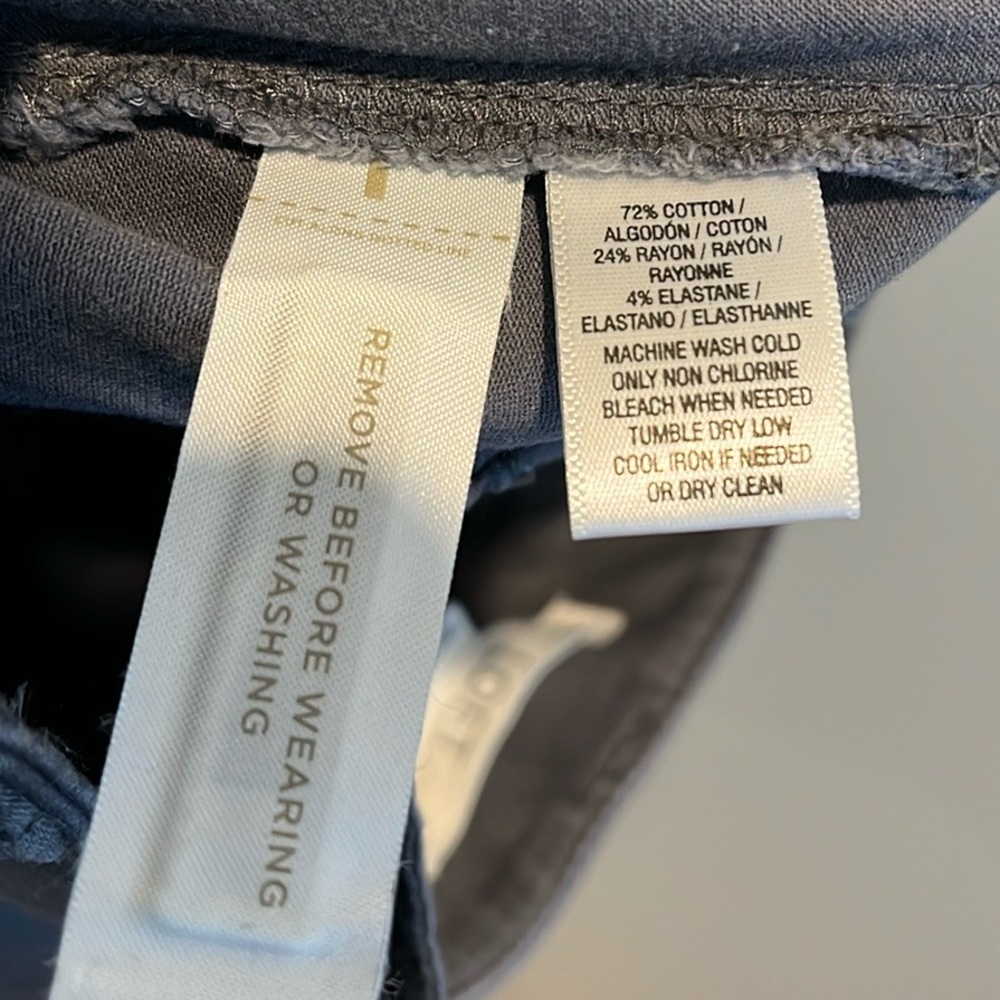 NWT Loft Gray Bootcut Sanded Sateen Chinos in Marisa Fit, 00 - Picture 11 of 13